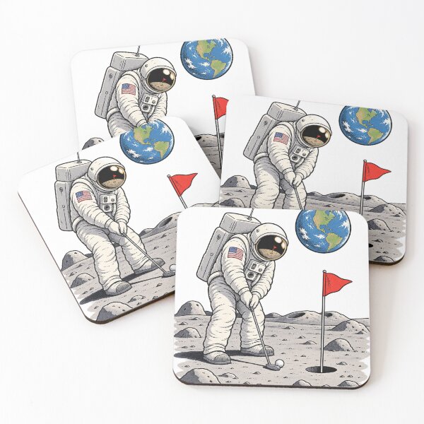 Item preview, One Small Putt – Astronaut Golf on the Moon designed and sold by Numerous-Niches.