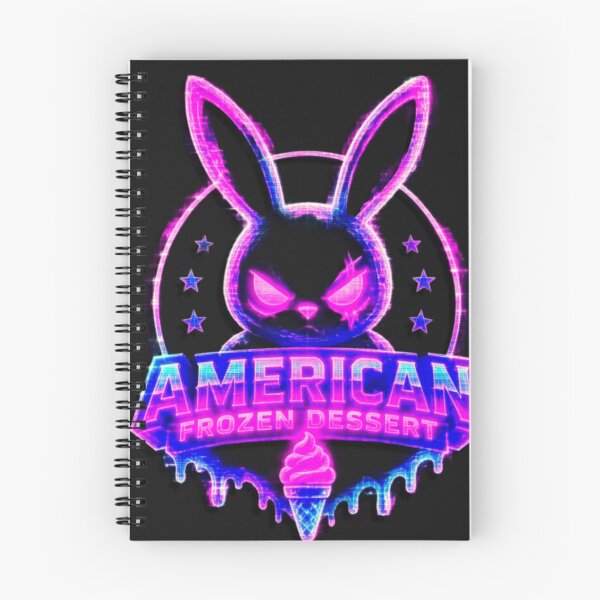 Item preview, Vaporwave American Frozen Dessert - Neon Cyberpunk Rabbit  designed and sold by A E S T H E T A T A G.