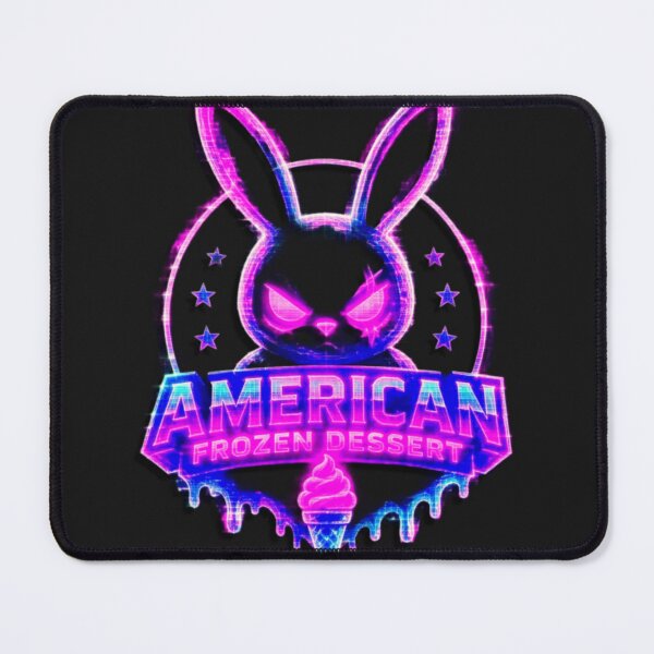 Artikelvorschau, Vaporwave-amerikanisches Frozen Dessert – Neon-Cyberpunk-Kaninchen entworfen und verkauft von A E S T H E T A T A G.