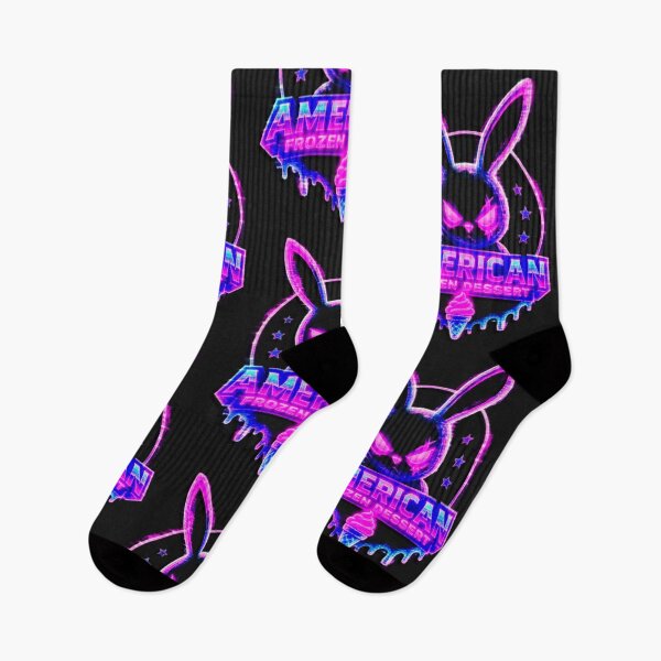 Item preview, Vaporwave American Frozen Dessert - Neon Cyberpunk Rabbit  designed and sold by A E S T H E T A T A G.