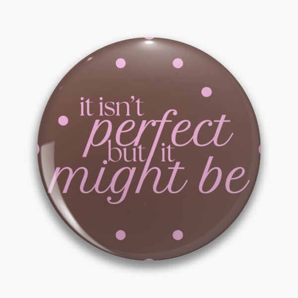 Item preview, It Isn't Perfect but it Might Be Olivia Dean Brown & Pink Square designed and sold by caraelisabethrdesigns.