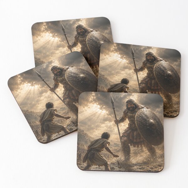 Item preview, David Faces Goliath With Faith designed and sold by EdenInfiniteArt.