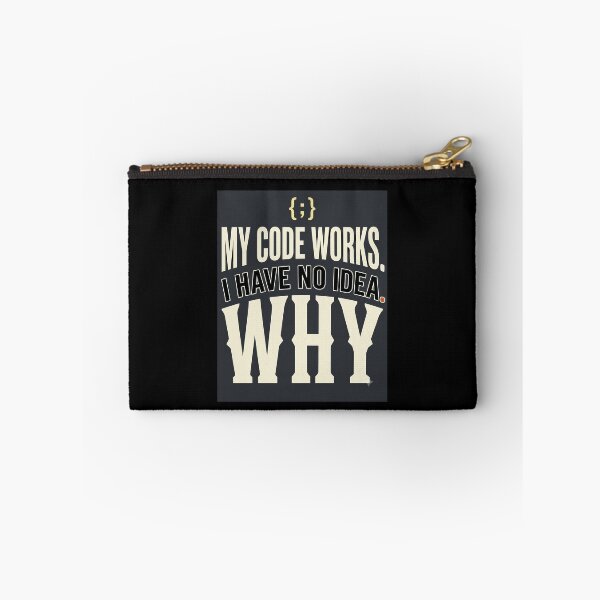 Item preview, My Code Works Why Programmer Typography designed and sold by Fun2Fentastic.
