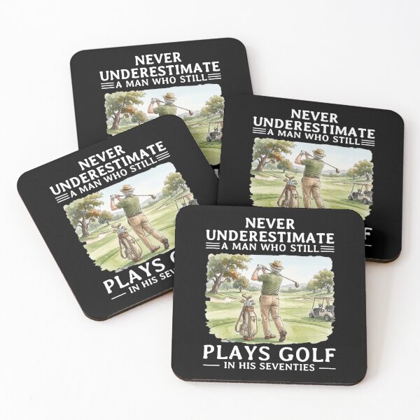 Item preview, Never Underestimate A man Who Still Plays Golf In His Seventies designed and sold by LounisArt.