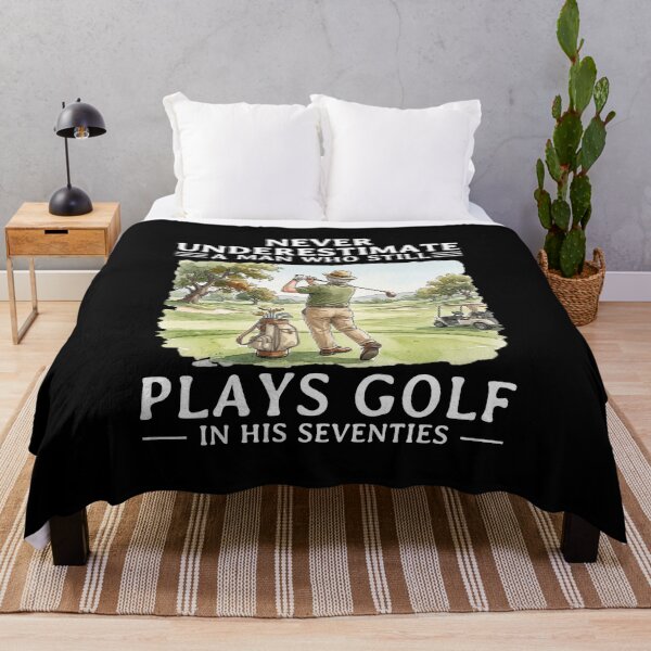 Item preview, Never Underestimate A man Who Still Plays Golf In His Seventies designed and sold by LounisArt.