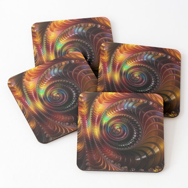 Item preview, Colorful fractal swirl designed and sold by KingsArtworx 2.