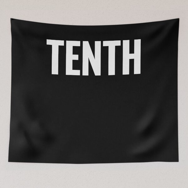 Item preview, 10th Tenth Large Text Funny Winning Ironic Award text designed and sold by KNUXX Shop.