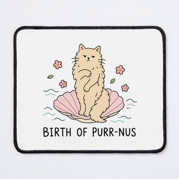 Item preview, Birth Of Purr-Nus Cat Art Funny Mythology Cat Lover Gift designed and sold by DotsonJanna.