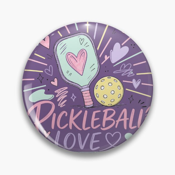 Item preview, Pickleball Love Doodle - Hand Drawn Paddle Art - Womens Pastel Aesthetic Sports Gift designed and sold by BelievingCreate.