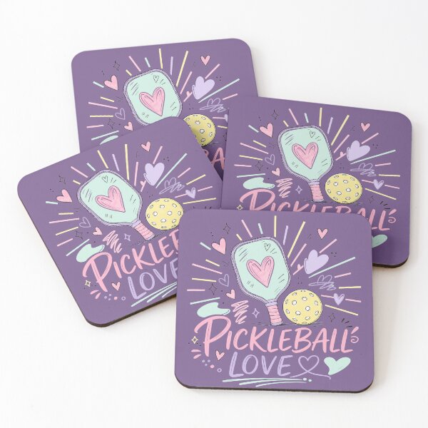 Item preview, Pickleball Love Doodle - Hand Drawn Paddle Art - Womens Pastel Aesthetic Sports Gift designed and sold by BelievingCreates.
