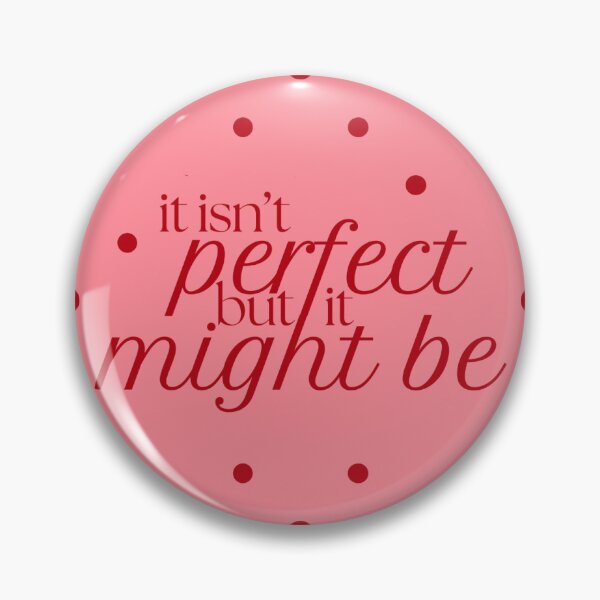 Item preview, It Isn't Perfect but it Might Be Olivia Dean Pink & Red Square designed and sold by caraelisabethrdesigns.