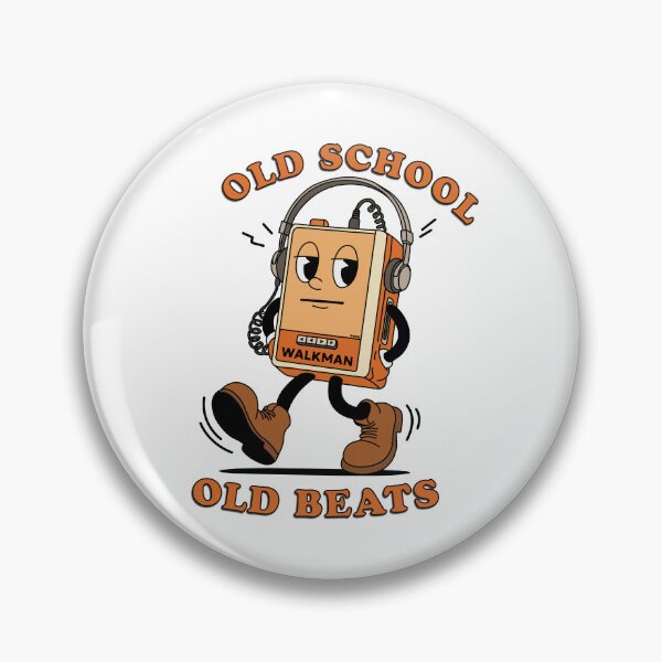 Item preview, RETRO WALKMAN MASCOT - Old School Old Beats designed and sold by KozbiDesign.