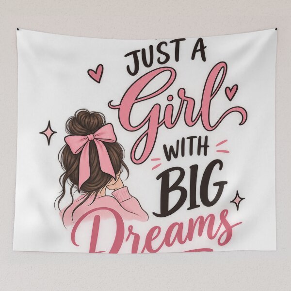 Item preview, Just a Girl with Big Dreams designed and sold by ucpstudio.