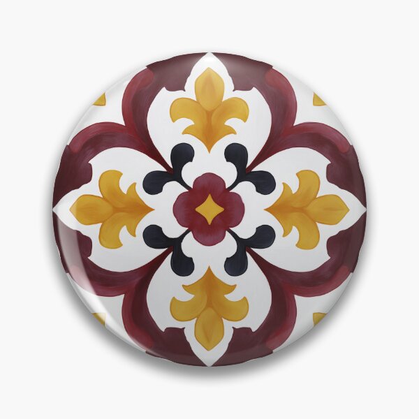 Item preview, Portuguese Caribbean tile pattern version 3 designed and sold by Tirsot.