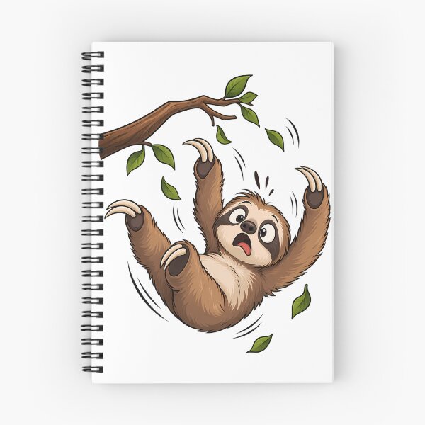 Item preview, Falling Sloth – Funny Sloth in Trouble designed and sold by VOLLOS.