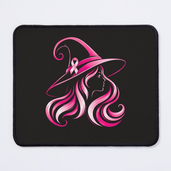 Item preview, Elegant Pink Witch Silhouette Breast Cancer Awareness Halloween designed and sold by DYAFLK.