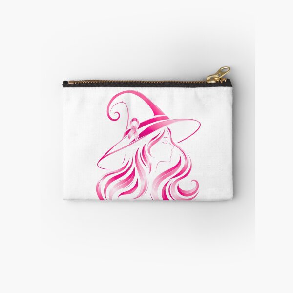 Item preview, Elegant Pink Witch Silhouette Breast Cancer Awareness Halloween designed and sold by DYAFLK.