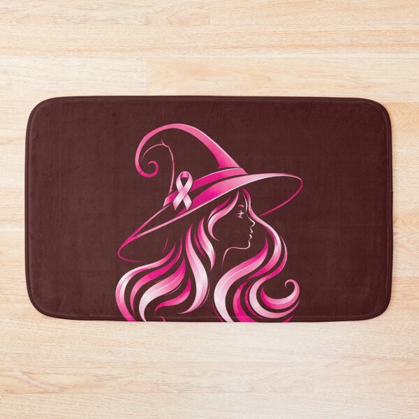Item preview, Elegant Pink Witch Silhouette Breast Cancer Awareness Halloween designed and sold by DYAFLK.