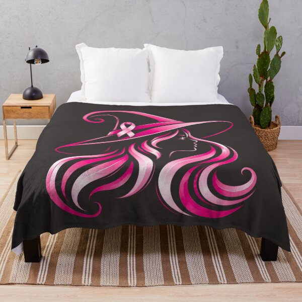 Item preview, Elegant Pink Witch Silhouette Breast Cancer Awareness Halloween designed and sold by DYAFLK.