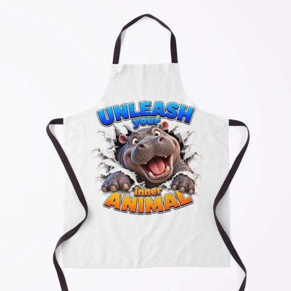 Item preview, Unleash Your Inner Animal - Happy Hippo designed and sold by Bor-Suk.