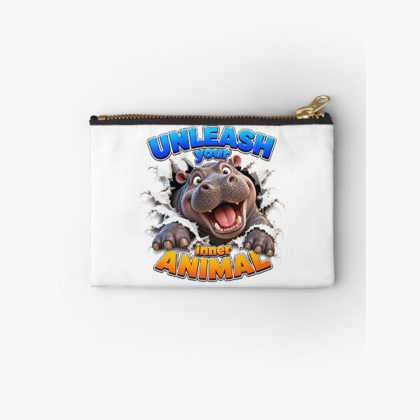 Item preview, Unleash Your Inner Animal - Happy Hippo designed and sold by Bor-Suk.