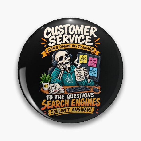 Item preview, Customer Service Survival Guide – Funny Help Desk Skeleton designed and sold by SidTastic .