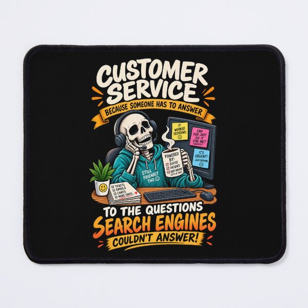 Item preview, Customer Service Survival Guide – Funny Help Desk Skeleton designed and sold by SidTastic .