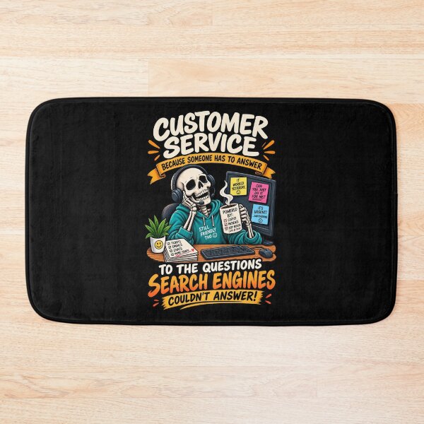 Item preview, Customer Service Survival Guide – Funny Help Desk Skeleton designed and sold by SidTastic .