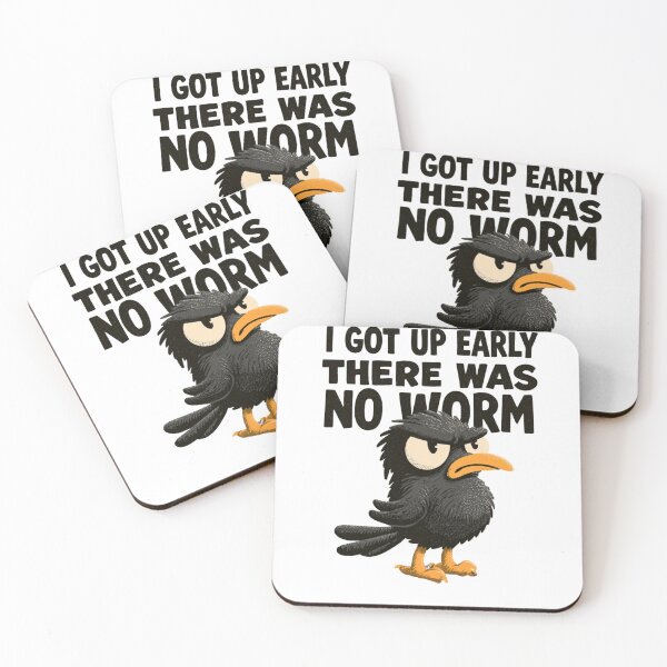 Item preview, I Got Up Early There Was No Worm - Angry Black Bird  designed and sold by AceEye.