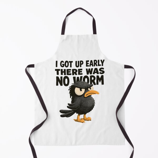 Item preview, I Got Up Early There Was No Worm - Angry Black Bird designed and sold by AceEye.
