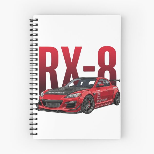 Item preview, Red Mazda RX-8 RE Amemiya Widebody Renesis Rotary JDM Vector Art designed and sold by Motorline44.