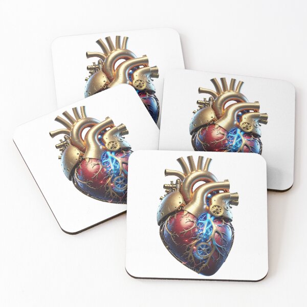 Item preview, Mechanical Heart - Steampunk Anatomical Cyberpunk Art designed and sold by DukeNiko.