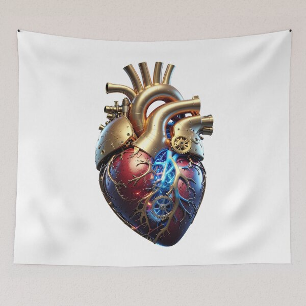 Item preview, Mechanical Heart - Steampunk Anatomical Cyberpunk Art designed and sold by DukeNiko.