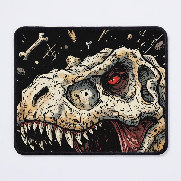 Item preview, Undead T-Rex Zombie Dinosaur Skull Heavy Metal Horror Art designed and sold by Cipher & Soul.