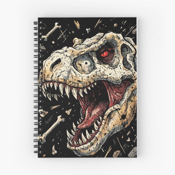 Item preview, Undead T-Rex Zombie Dinosaur Skull Heavy Metal Horror Art designed and sold by Cipher & Soul.