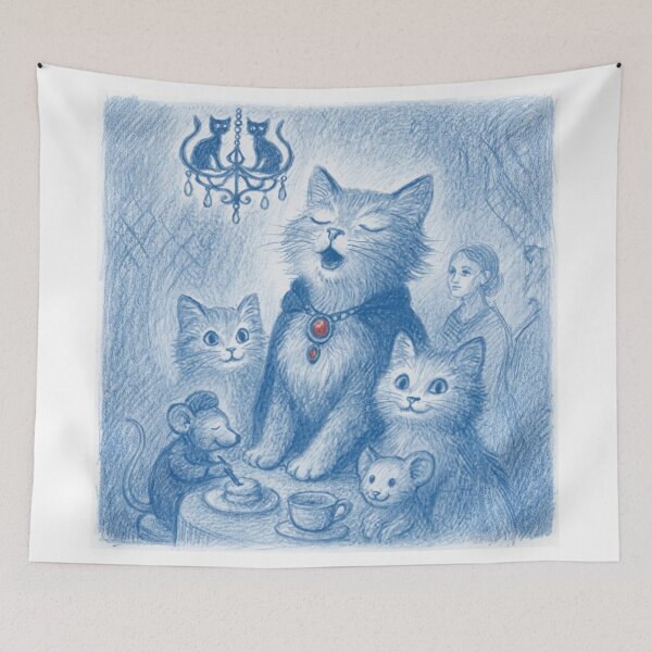 Item preview, Madame Bijou – Diva Cat Singing High C in the Paris Café - Fonulaseries designed and sold by Fonulaseries.