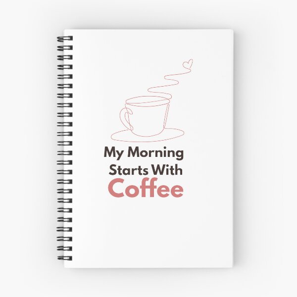Item preview, My Morning Starts With Coffee designed and sold by ChicDoodleHub.