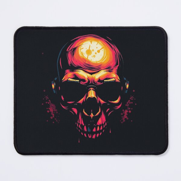 Item preview, Cyberpunk Skull Neon Horror Graphic designed and sold by ERODED SELF.