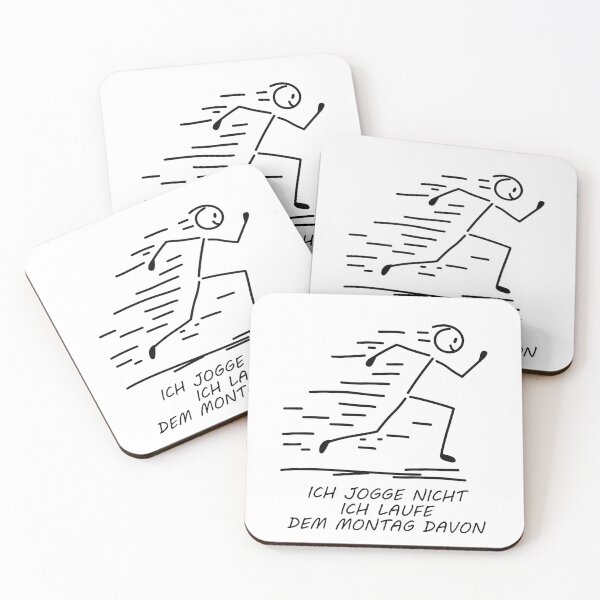 Item preview, I'm running away from Monday - funny stick figure designed and sold by SaSe-Design.