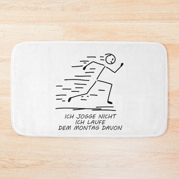 Item preview, I'm running away from Monday - funny stick figure designed and sold by SaSe-Design.