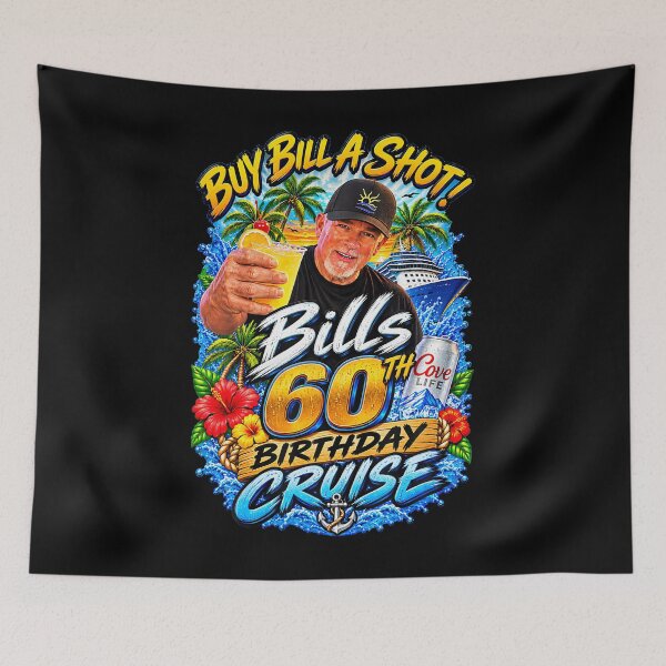 Item preview, Buy Bill A Shot Bill'S 60Th Birthday Cruise  designed and sold by Anime-Nomad.
