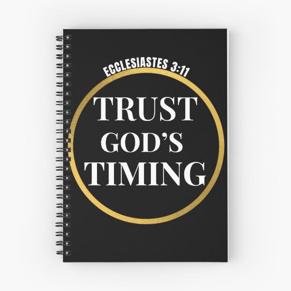Item preview, Trust God's Timing Christian Faith Inspirational Design designed and sold by Faithstudio01.