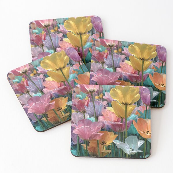 Item preview, Minimalist Tulips Painting Clean Modern Design designed and sold by AutoPopStudio.