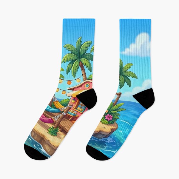 Item preview, Tropical Island Cabin Beach Hut Paradise designed and sold by Herodestroyer.