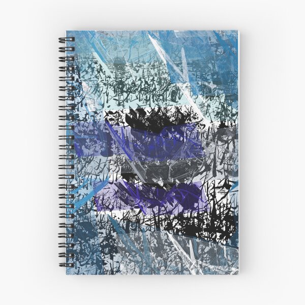 Item preview, Black & Blue Abstract Collage designed and sold by Swooncake Press.