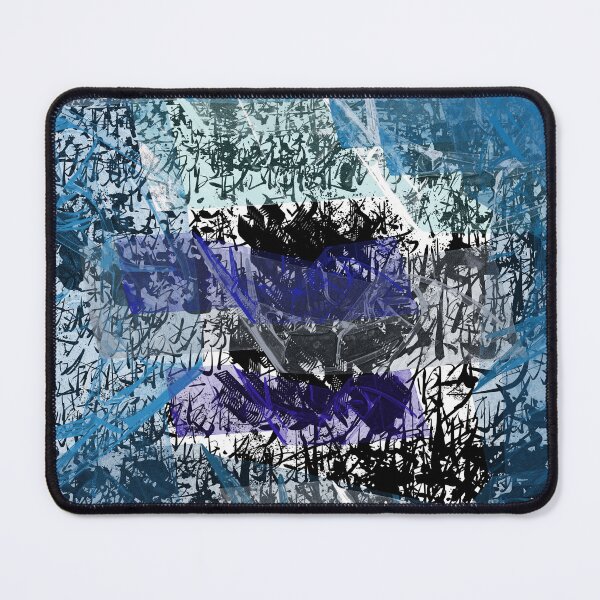 Item preview, Black & Blue Abstract Collage designed and sold by Swooncake Press.