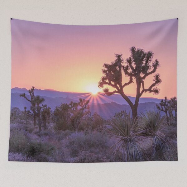 Item preview, Purple Sunset Glow Joshua Tree Sunburst designed and sold by Wild Afterglow.