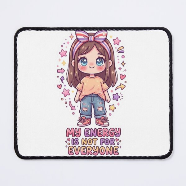 Item preview, My Energy Is Not For Everyone Sticker | Boundaries Aesthetic Sticker | Kawaii Self Care Sticker designed and sold by HOODYBUDSTYLES.