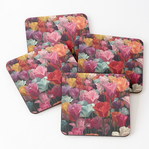 Item preview, Joyful Tulips Artwork Colorful Home Décor designed and sold by AutoPopStudio.