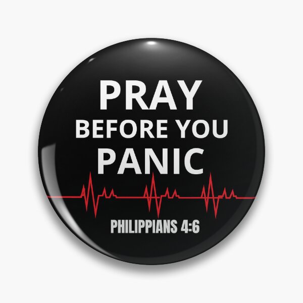 Item preview, Pray Before You Panic Christian Prayer Inspirational Design designed and sold by Faithstudio01.